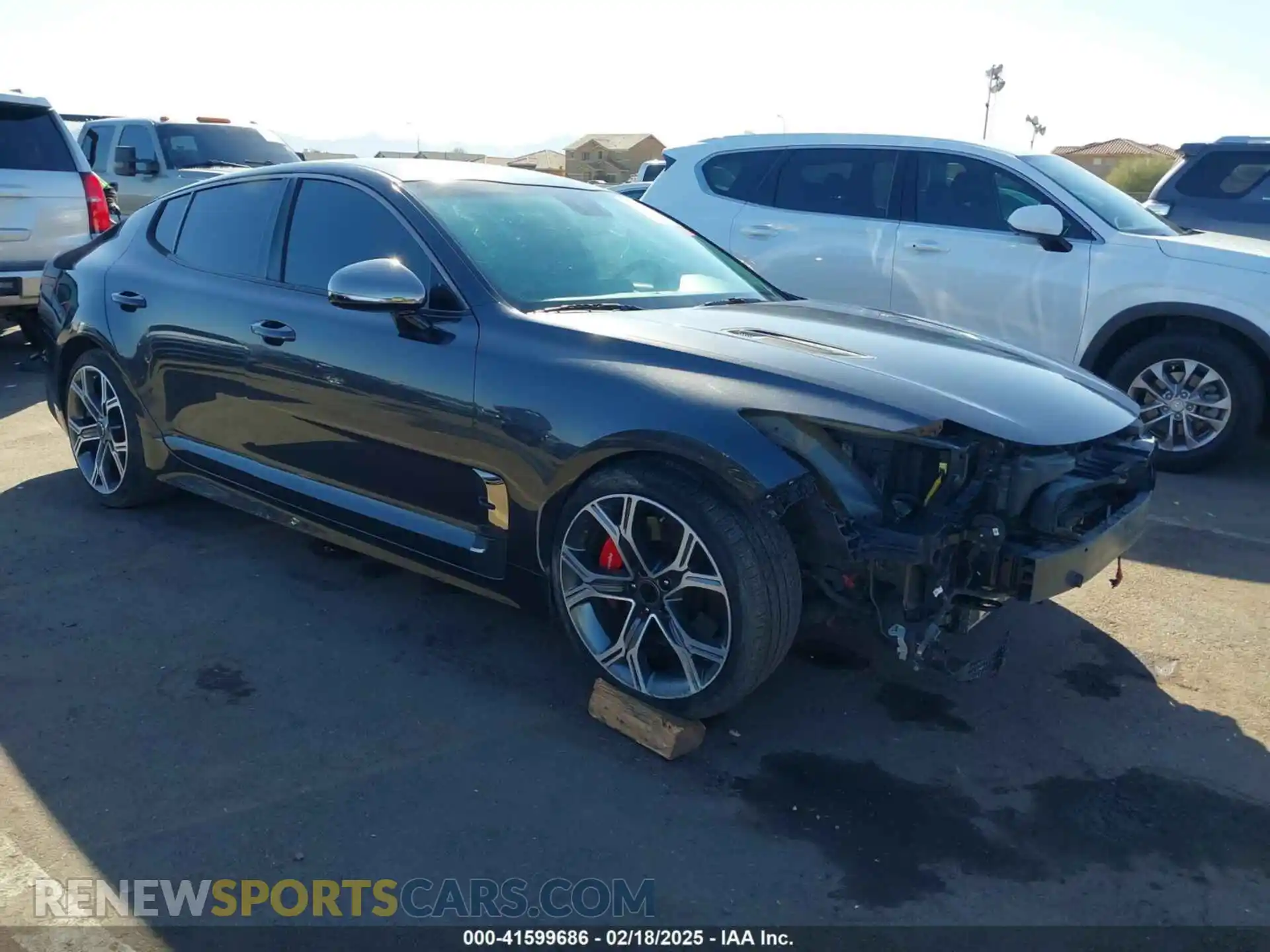 1 Photograph of a damaged car KNAE35LC3K6059198 KIA STINGER 2019