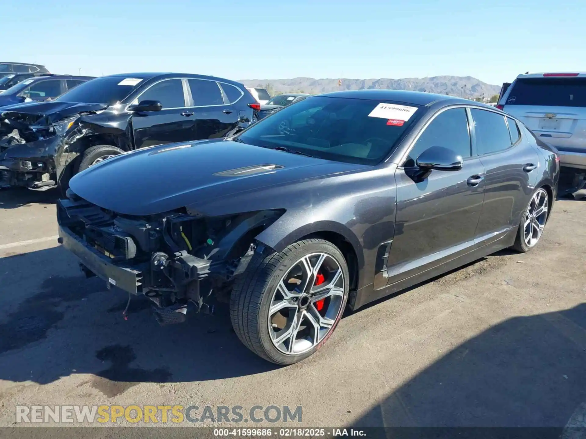 2 Photograph of a damaged car KNAE35LC3K6059198 KIA STINGER 2019