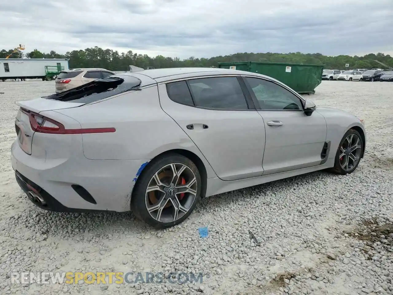 3 Photograph of a damaged car KNAE35LC5K6058506 KIA STINGER 2019