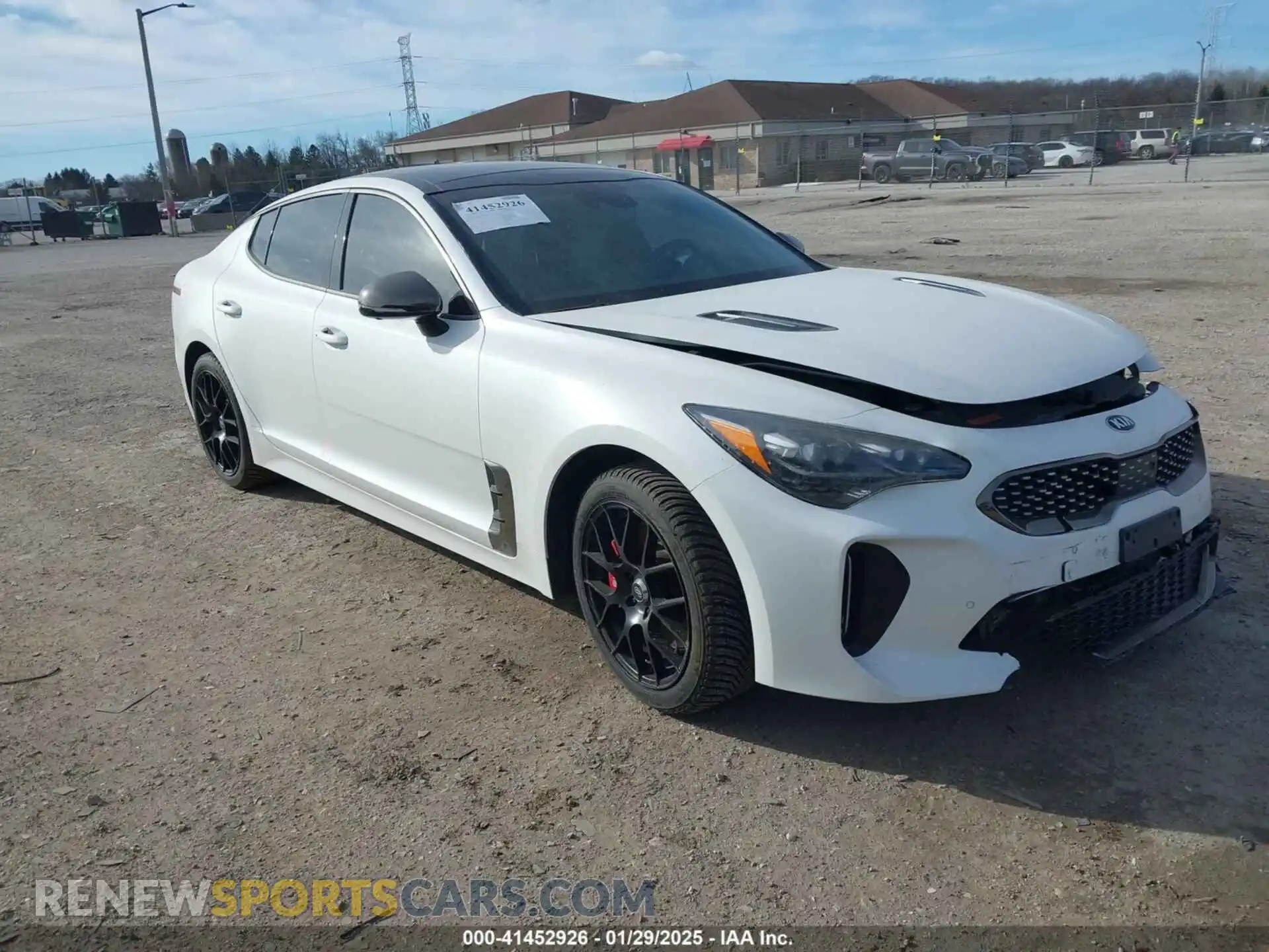 1 Photograph of a damaged car KNAE55LC4K6060015 KIA STINGER 2019