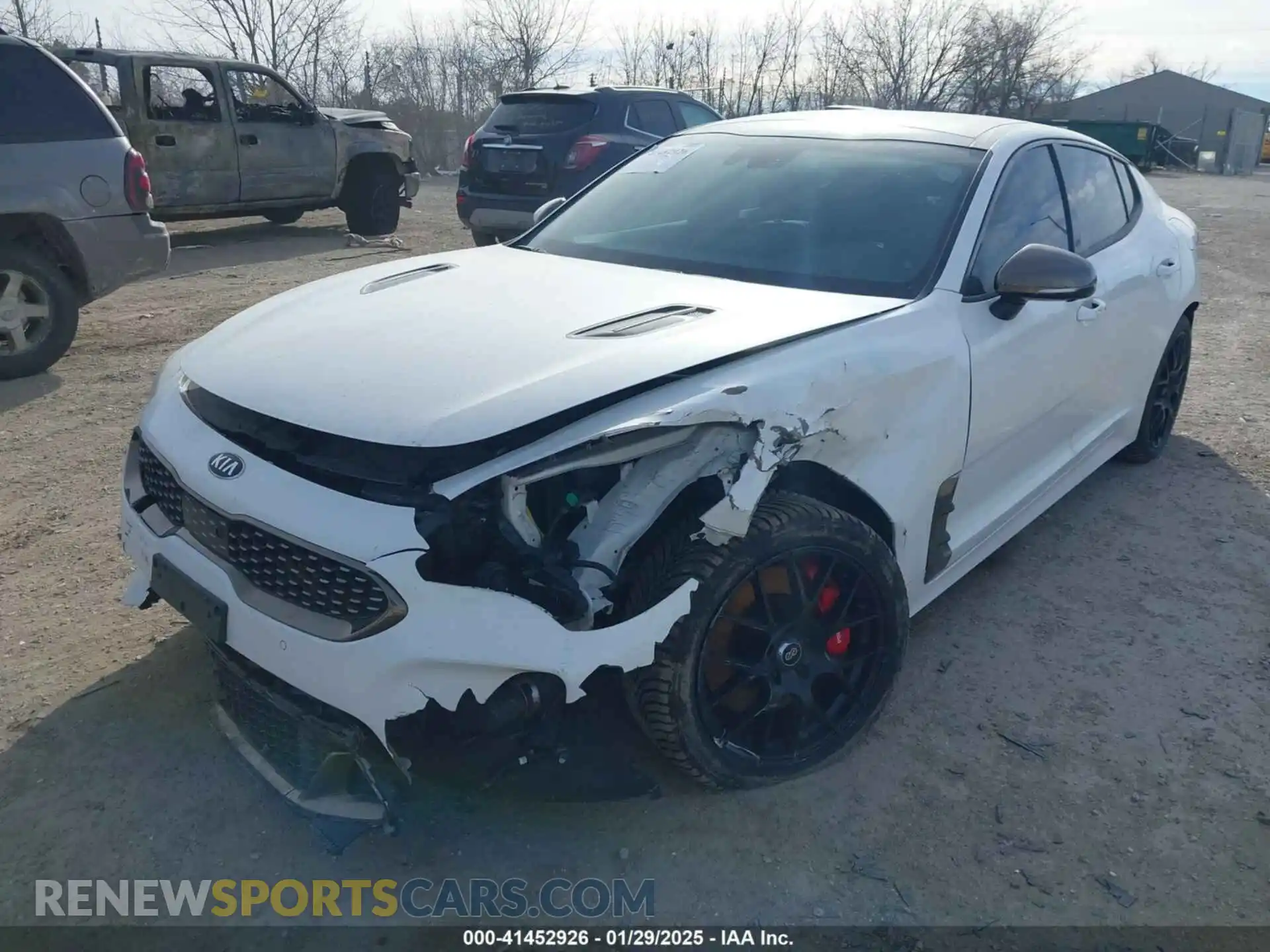 2 Photograph of a damaged car KNAE55LC4K6060015 KIA STINGER 2019