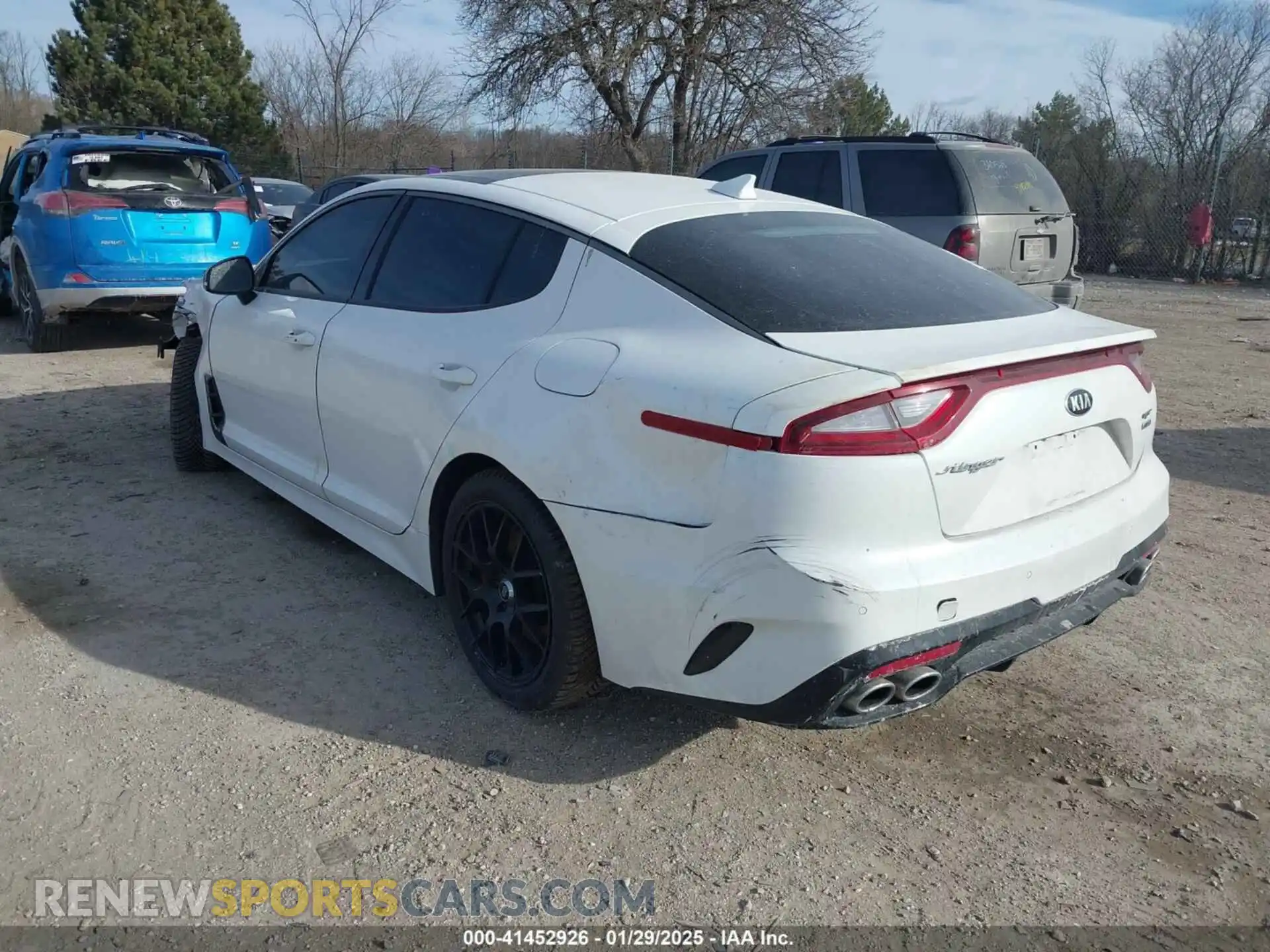 3 Photograph of a damaged car KNAE55LC4K6060015 KIA STINGER 2019