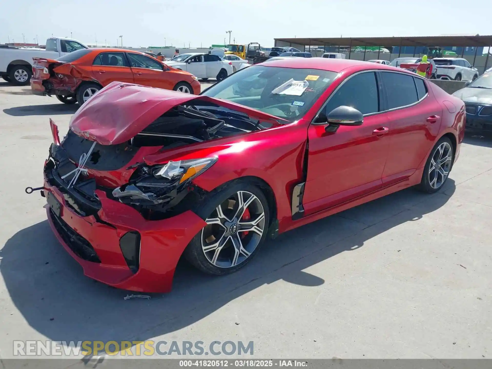 2 Photograph of a damaged car KNAE35LC4L6085147 KIA STINGER 2020