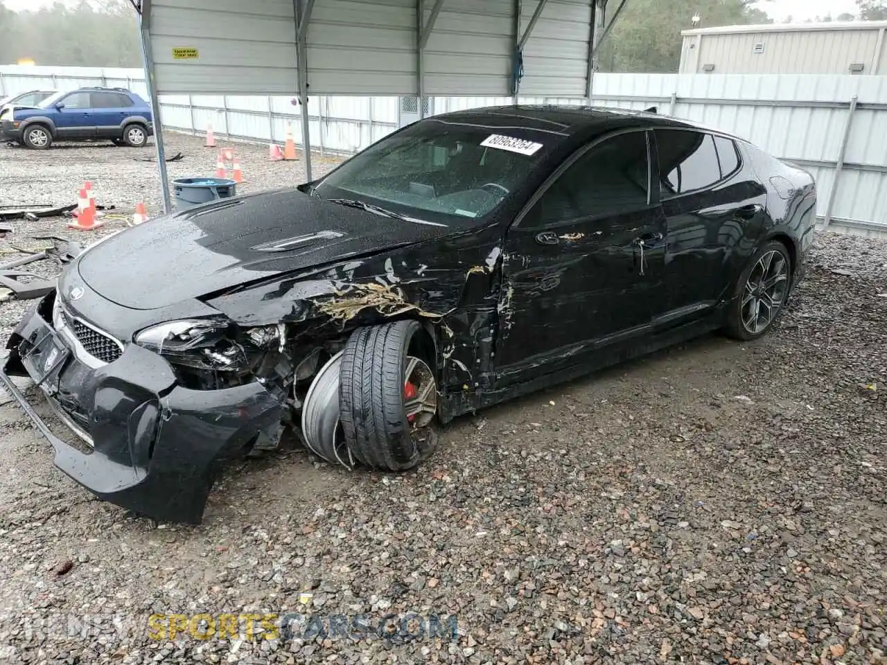 1 Photograph of a damaged car KNAE45LC5L6077359 KIA STINGER 2020