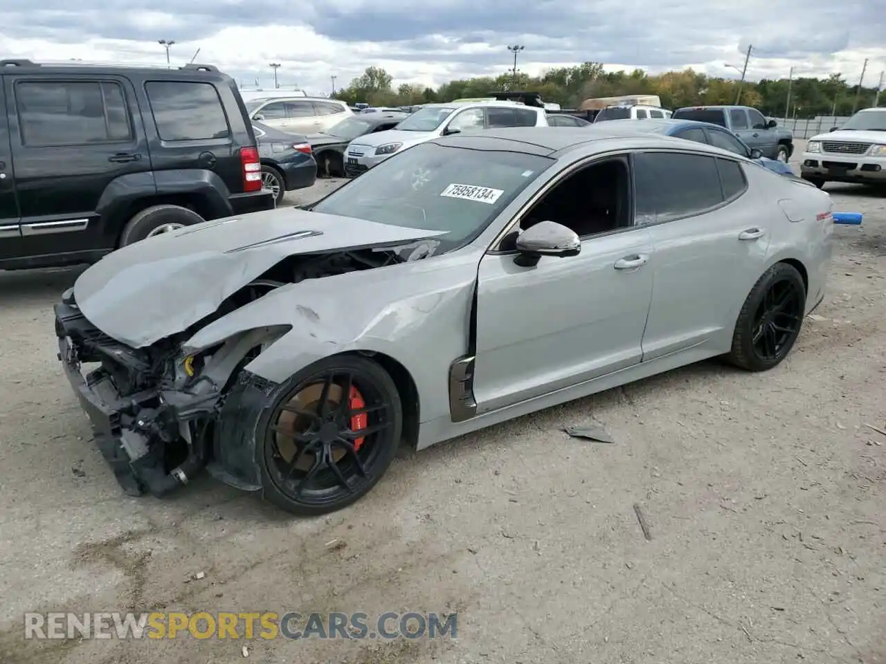 1 Photograph of a damaged car KNAE55LC2L6073301 KIA STINGER 2020