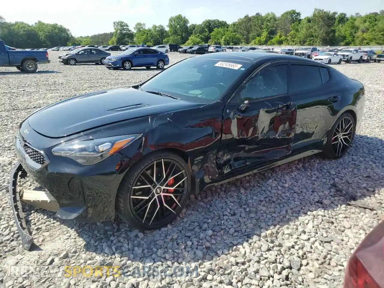 1 Photograph of a damaged car KNAE55LC5L6081490 KIA STINGER 2020