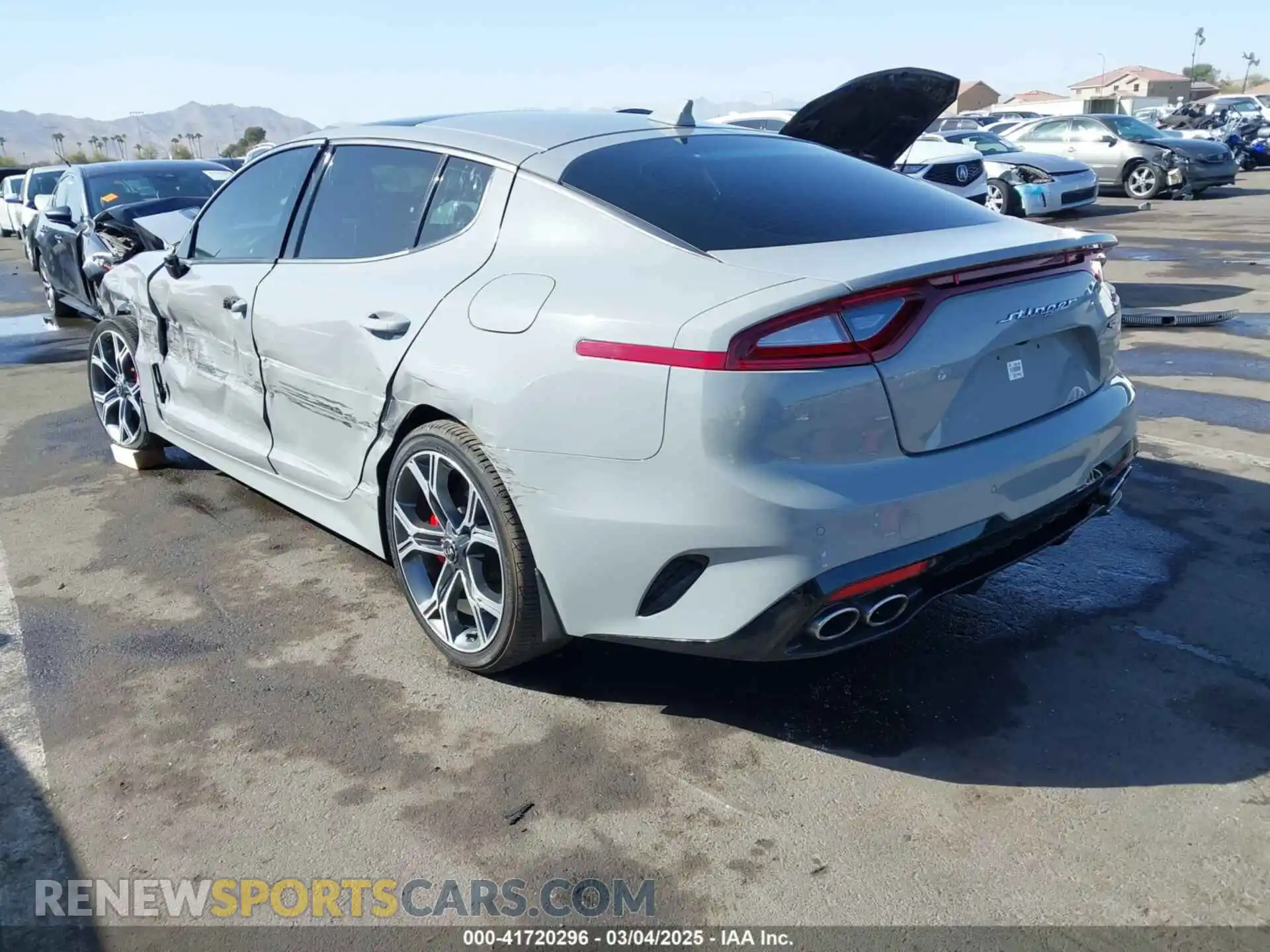 3 Photograph of a damaged car KNAE55LC8L6083914 KIA STINGER 2020