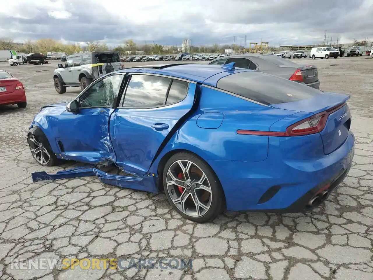 2 Photograph of a damaged car KNAE55LCXL6074244 KIA STINGER 2020