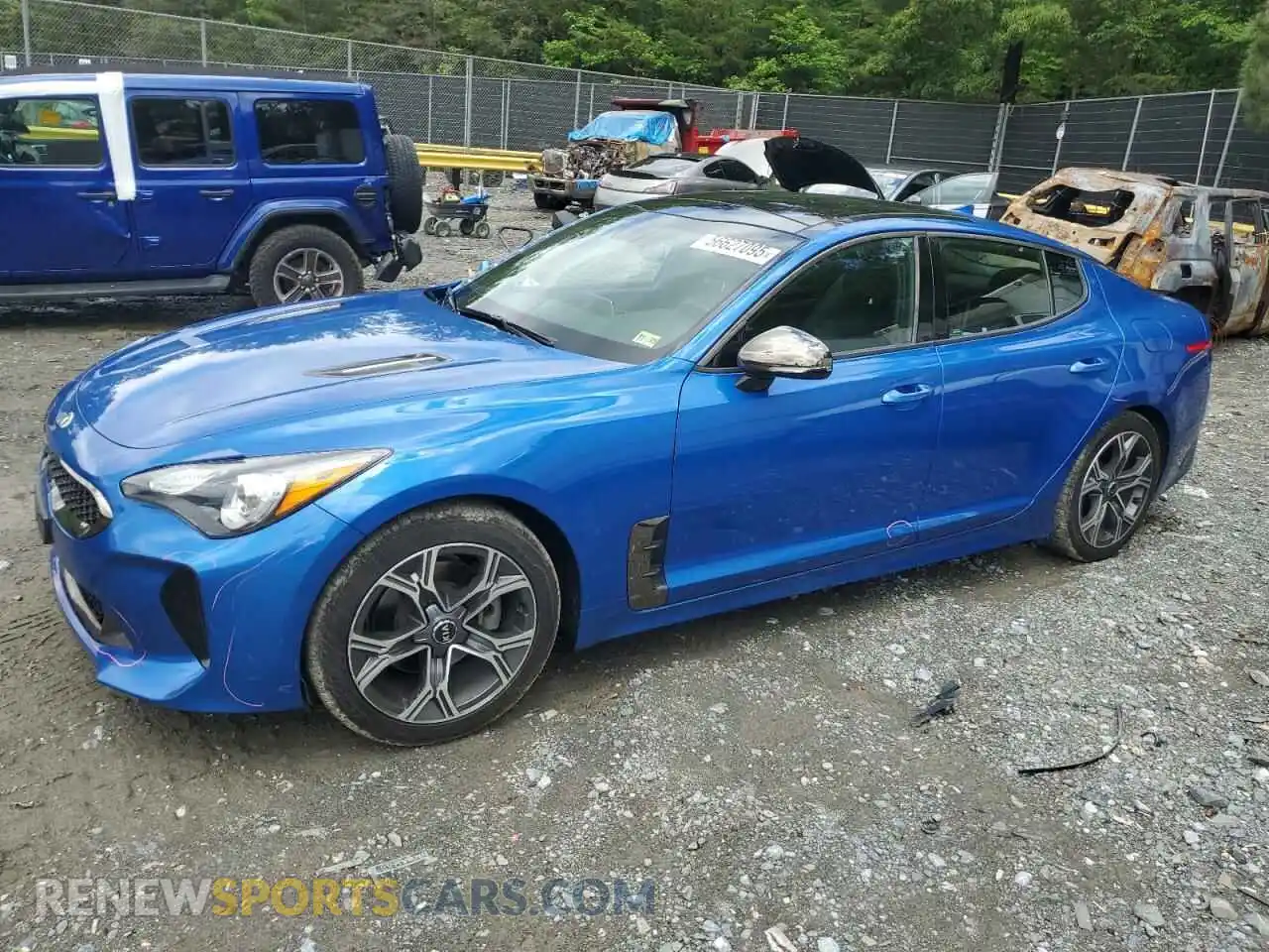 1 Photograph of a damaged car KNAE15LA3M6089907 KIA STINGER 2021