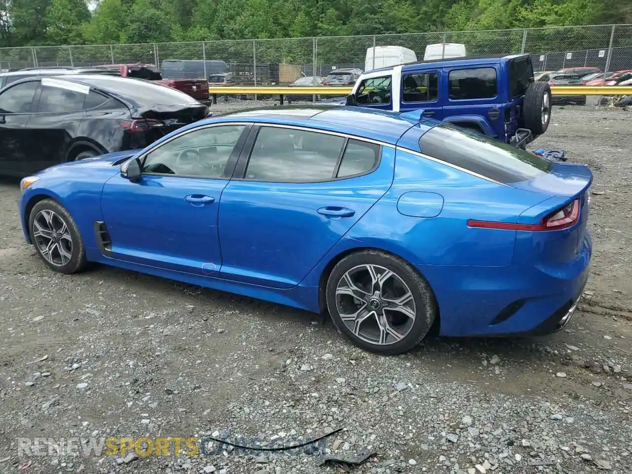 2 Photograph of a damaged car KNAE15LA3M6089907 KIA STINGER 2021
