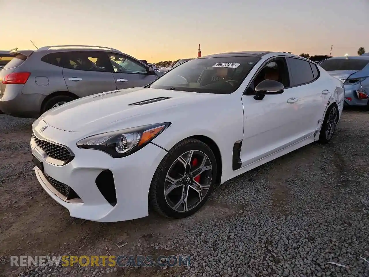 1 Photograph of a damaged car KNAE15LA4M6097224 KIA STINGER 2021