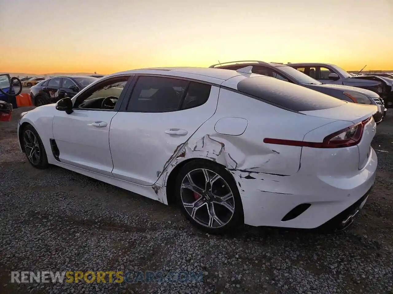 2 Photograph of a damaged car KNAE15LA4M6097224 KIA STINGER 2021