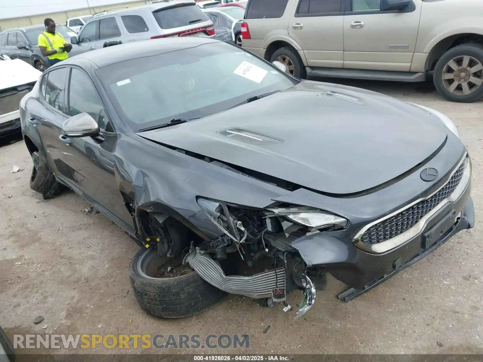 1 Photograph of a damaged car KNAE15LA8M6098263 KIA STINGER 2021