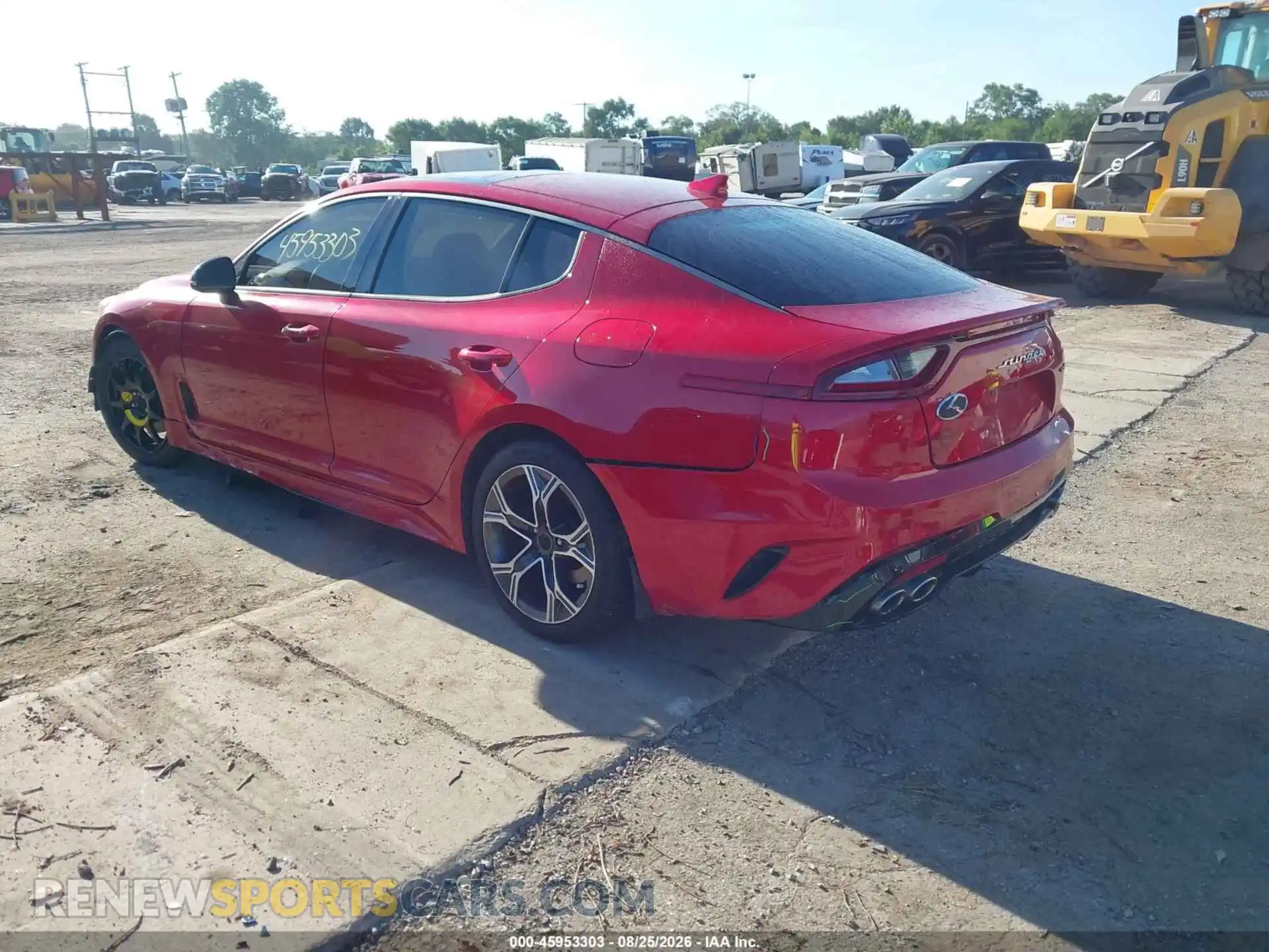 3 Photograph of a damaged car KNAE15LA9M6091970 KIA STINGER 2021