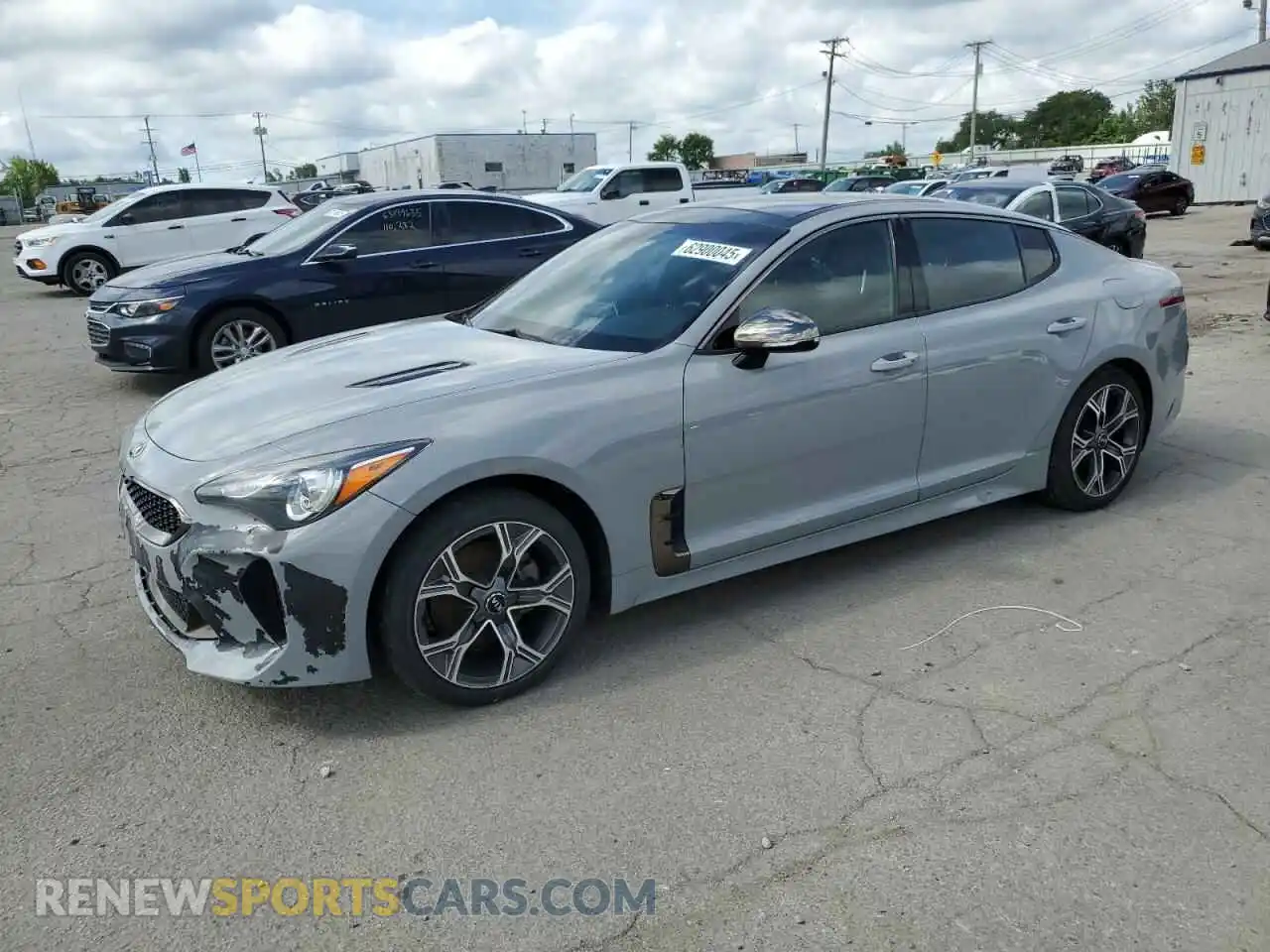 1 Photograph of a damaged car KNAE15LA9M6093119 KIA STINGER 2021