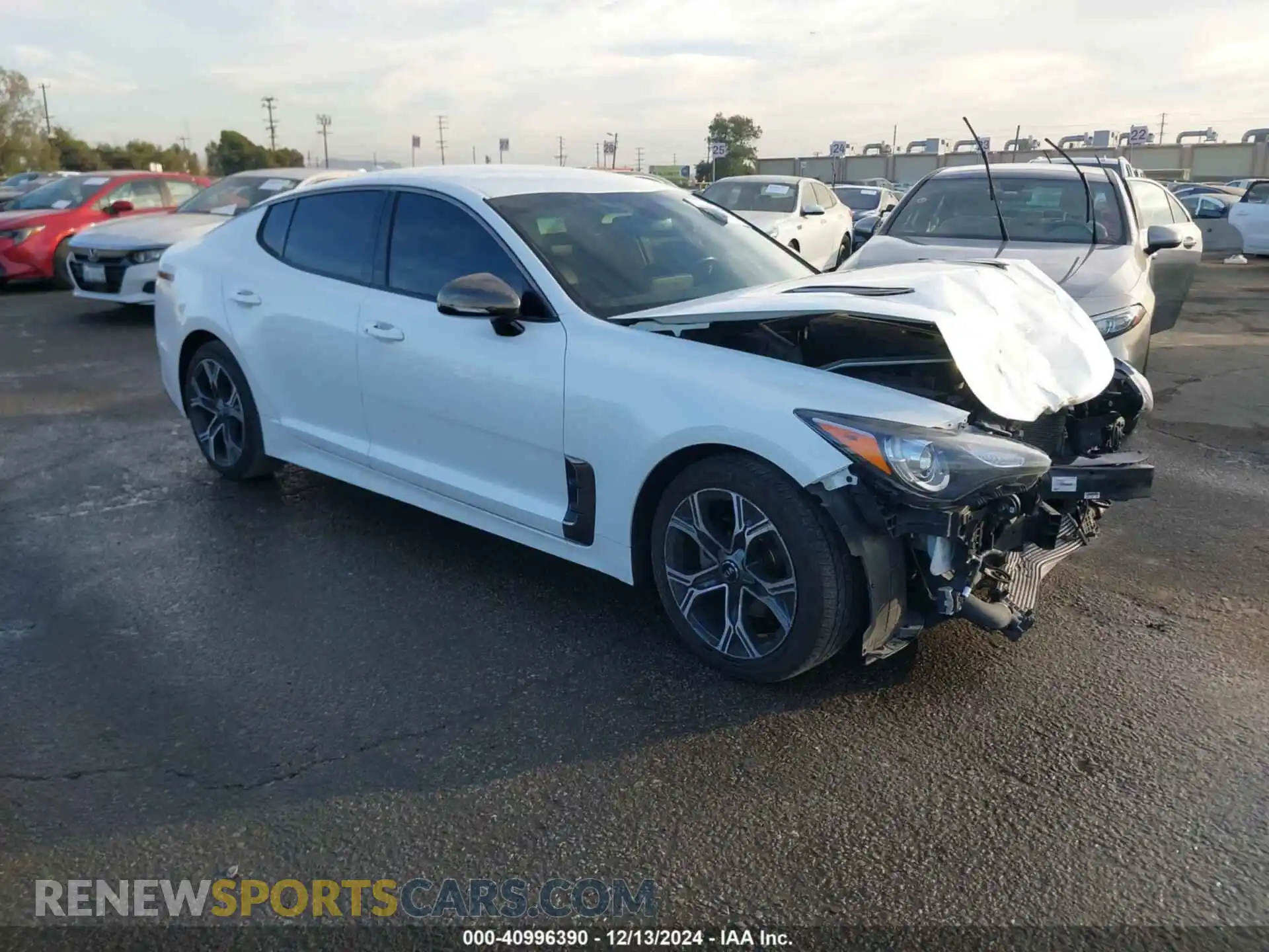 1 Photograph of a damaged car KNAE15LAXM6091993 KIA STINGER 2021
