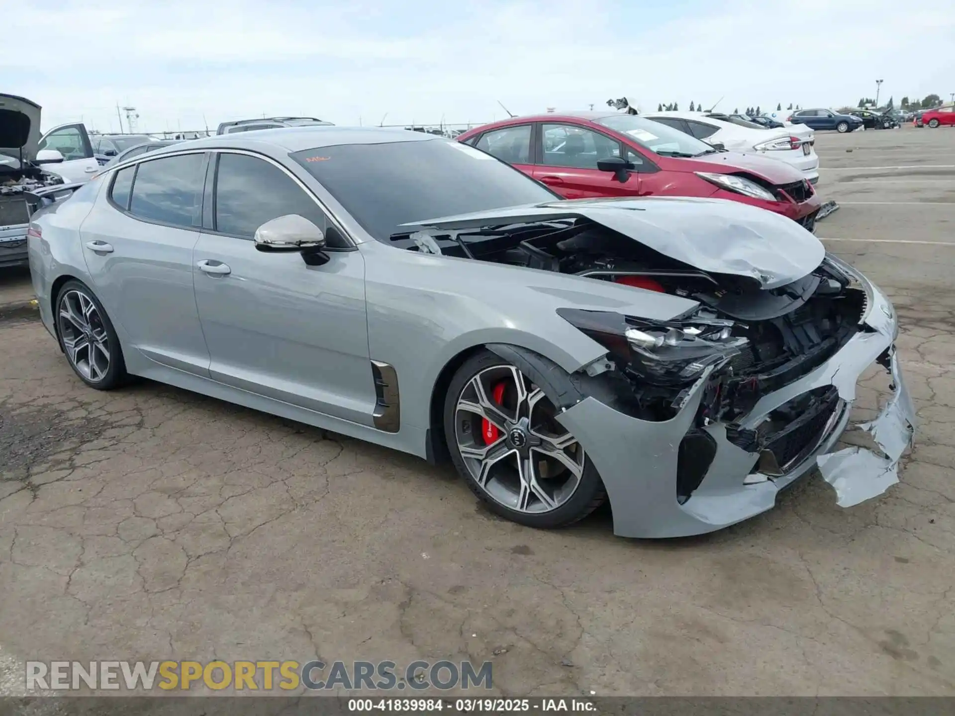 1 Photograph of a damaged car KNAE35LC6M6093087 KIA STINGER 2021