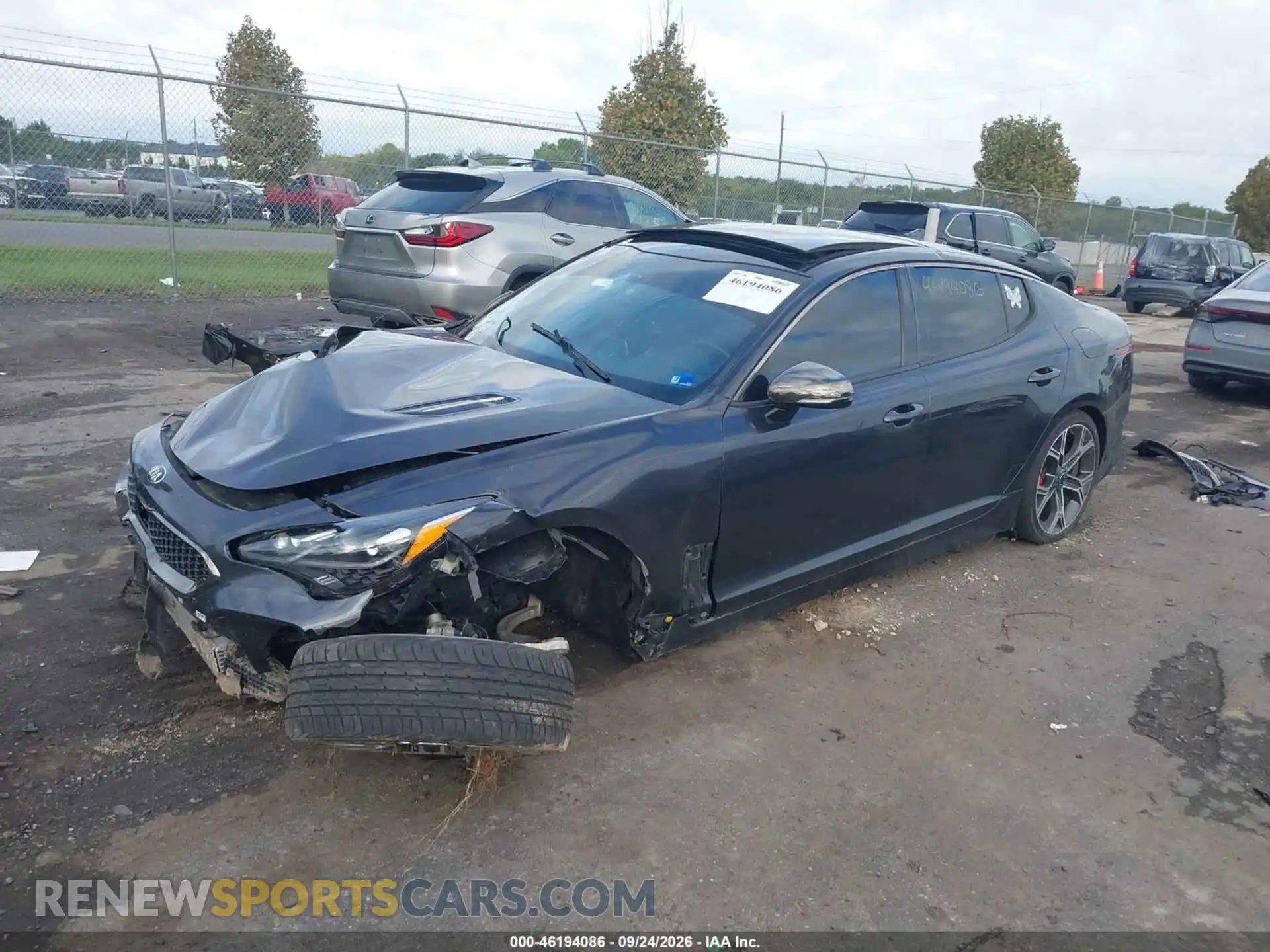 2 Photograph of a damaged car KNAE45LC1M6098078 KIA STINGER 2021