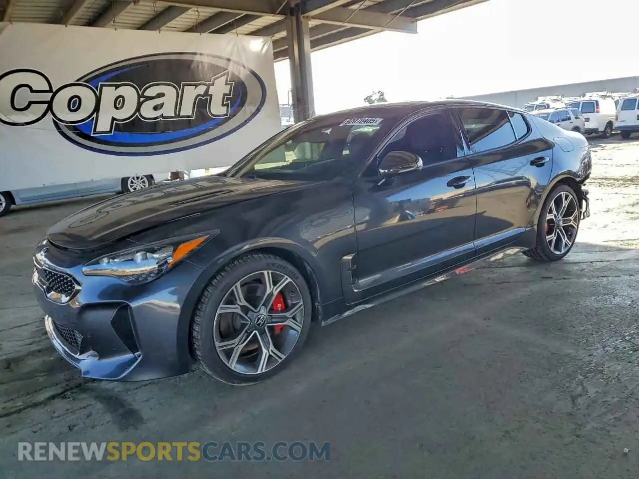 1 Photograph of a damaged car KNAE45LC3M6087910 KIA STINGER 2021