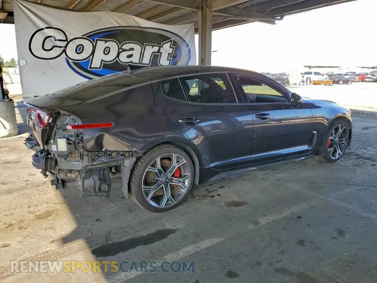 3 Photograph of a damaged car KNAE45LC3M6087910 KIA STINGER 2021