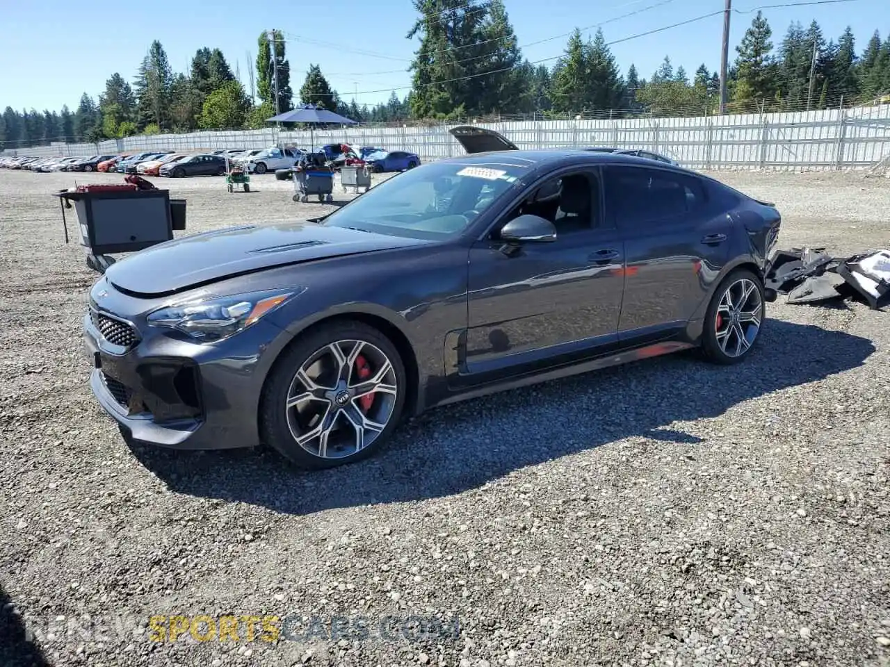 1 Photograph of a damaged car KNAE45LC3M6089463 KIA STINGER 2021