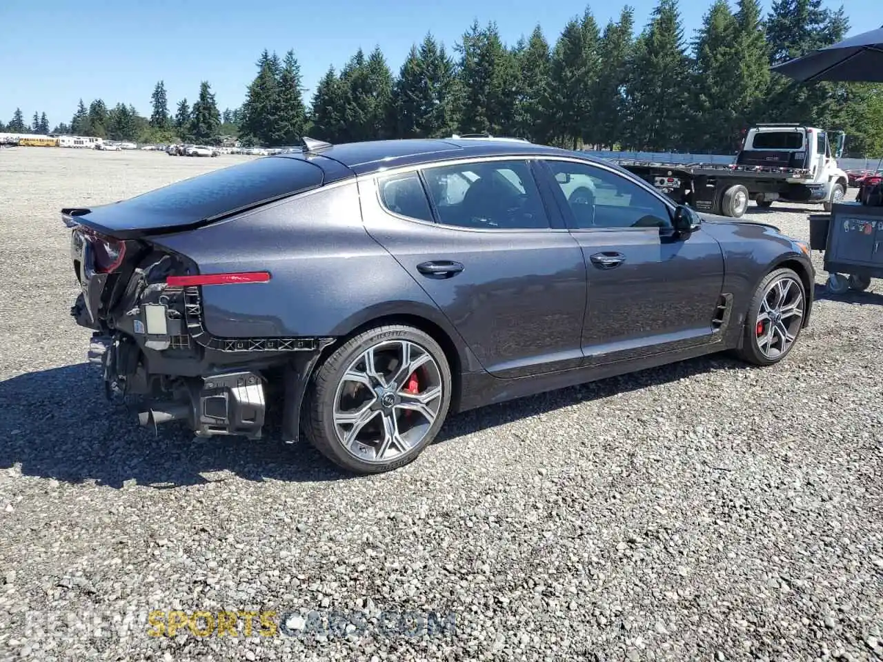 3 Photograph of a damaged car KNAE45LC3M6089463 KIA STINGER 2021