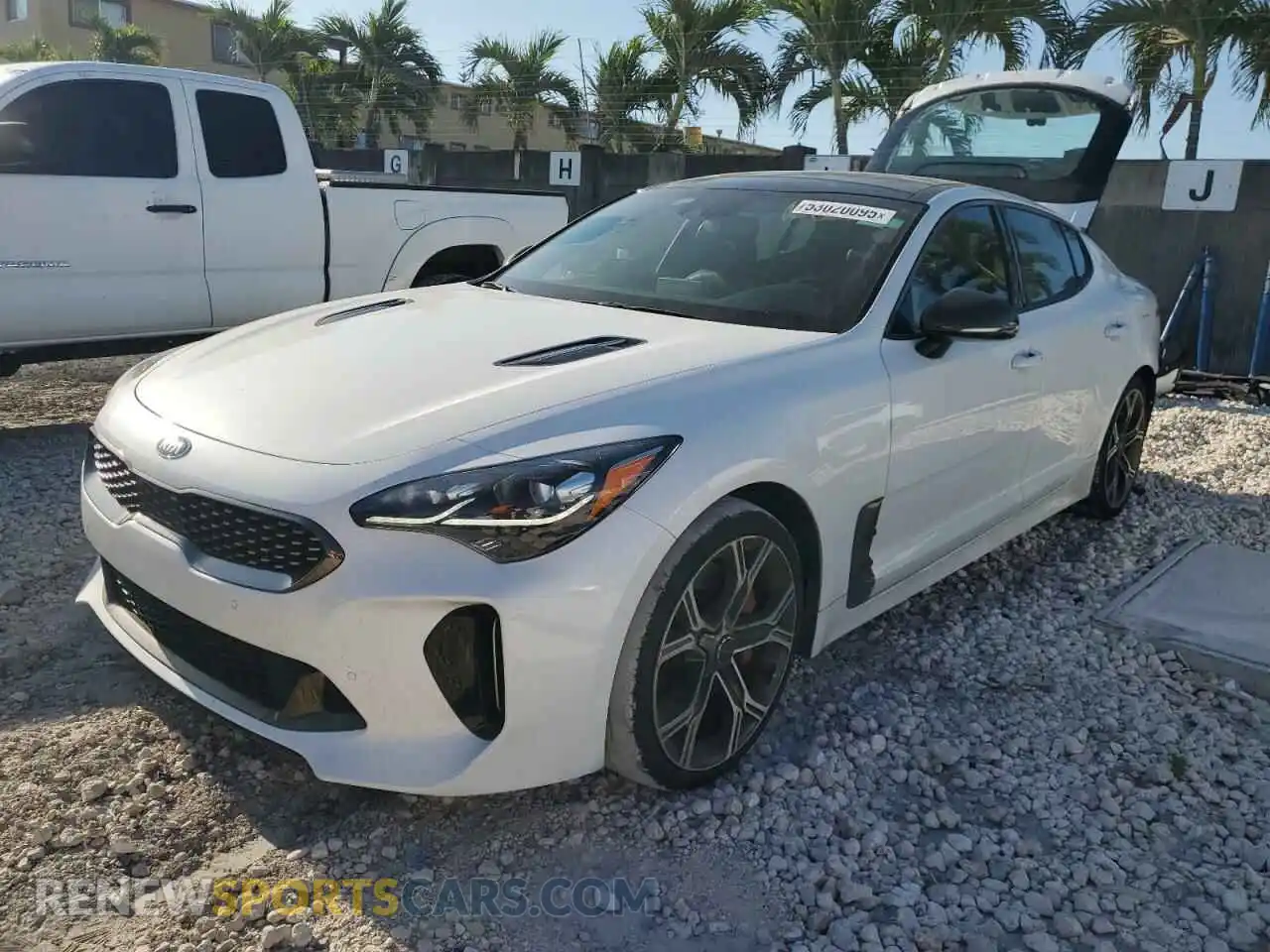 1 fotografías del automóvil dañado KNAE45LC6M6087917 KIA STINGER 2021
