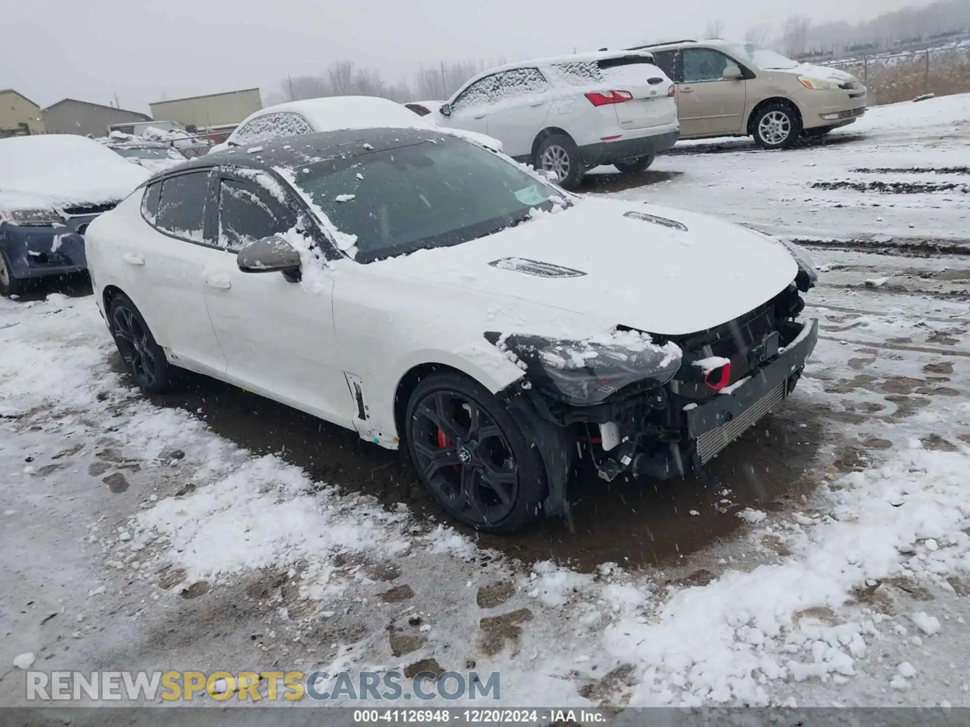 1 Фотография поврежденного автомобиля KNAE45LC7M6087733 KIA STINGER 2021