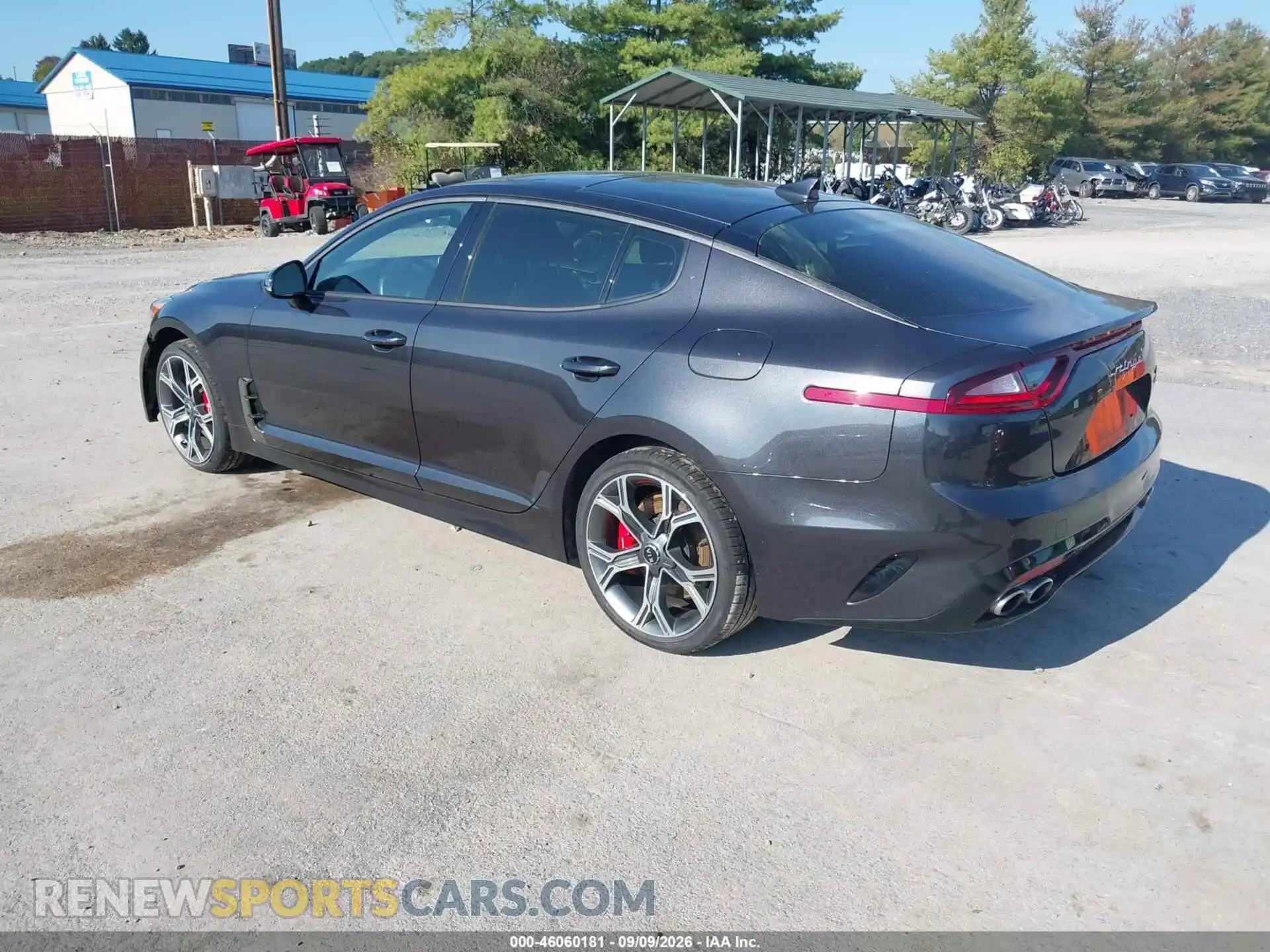 3 fotografías del automóvil dañado KNAE45LC8M6089961 KIA STINGER 2021