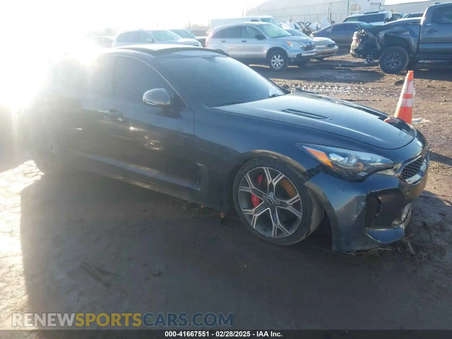 1 Photograph of a damaged car KNAE45LC9M6087913 KIA STINGER 2021