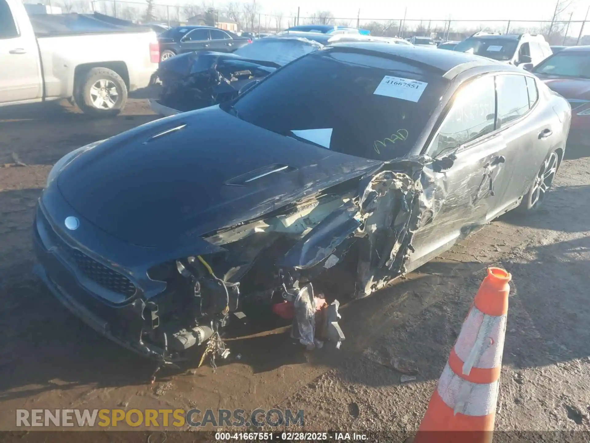 2 Photograph of a damaged car KNAE45LC9M6087913 KIA STINGER 2021