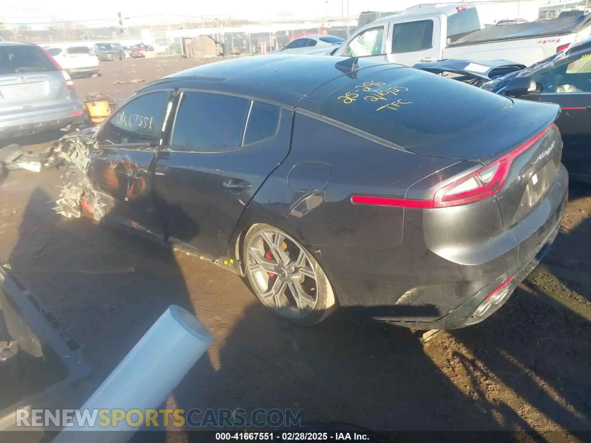 3 Photograph of a damaged car KNAE45LC9M6087913 KIA STINGER 2021