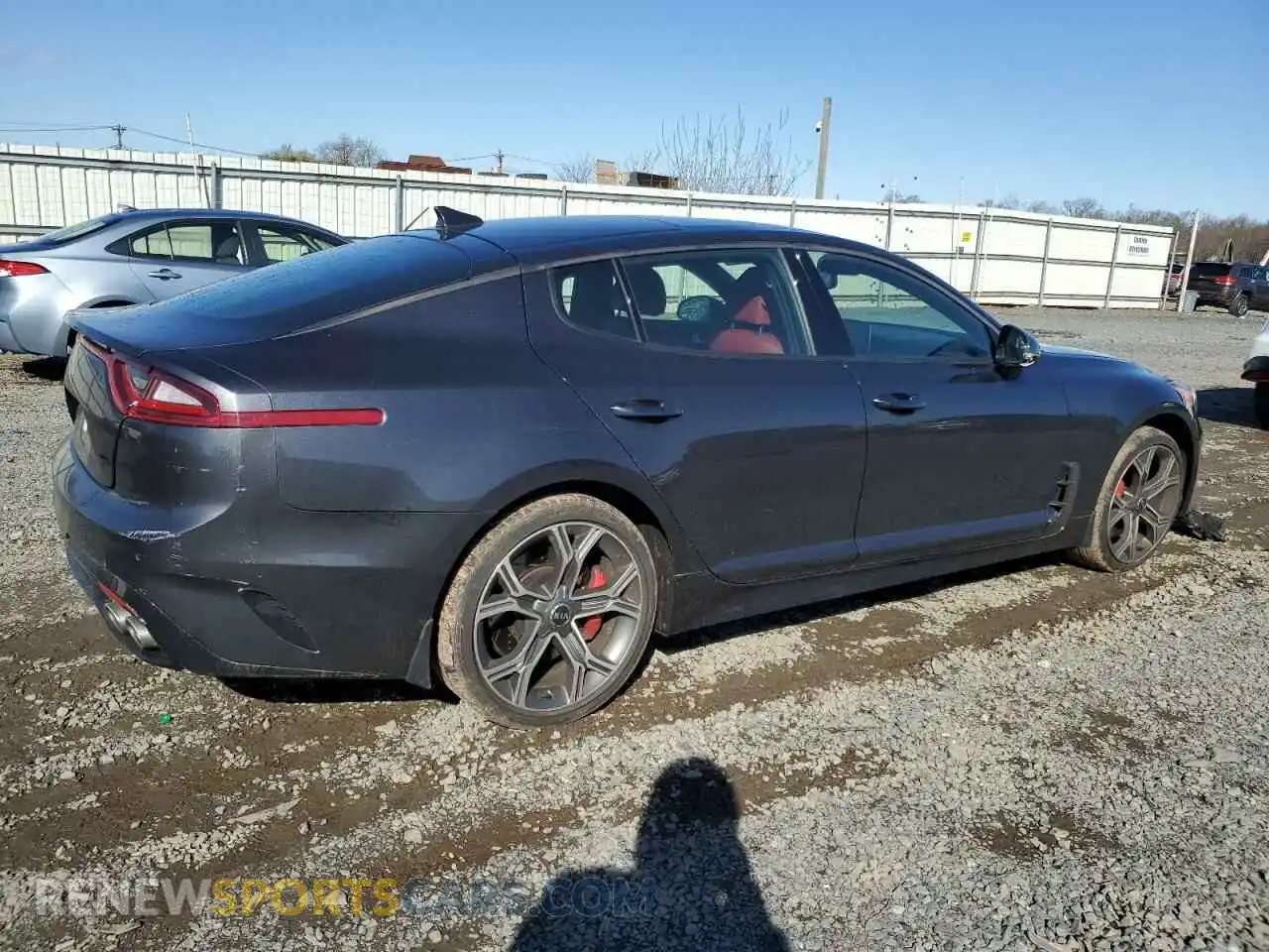 3 Photograph of a damaged car KNAE45LCXM6090240 KIA STINGER 2021
