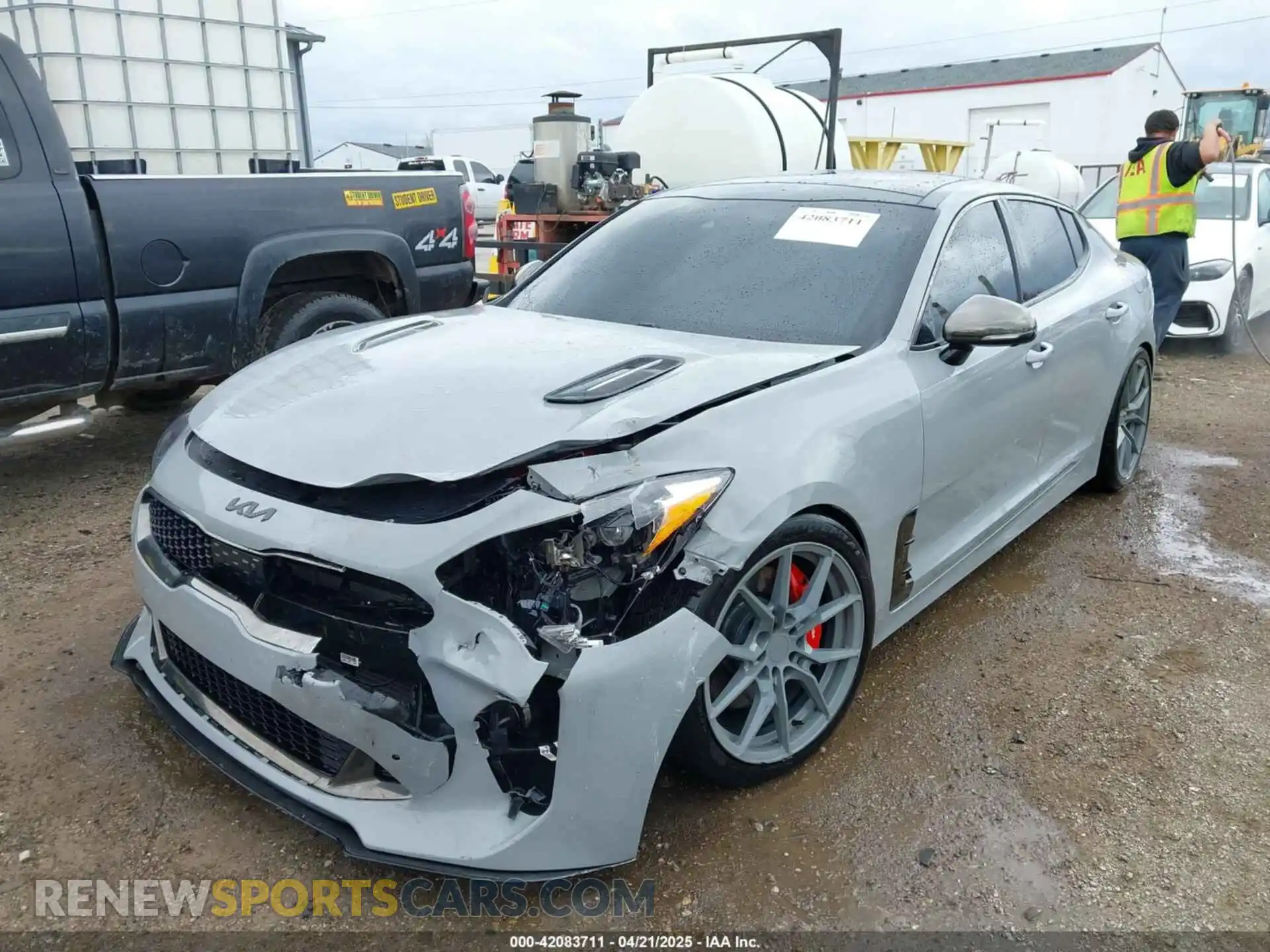 2 Photograph of a damaged car KNAE55LC0M6087845 KIA STINGER 2021