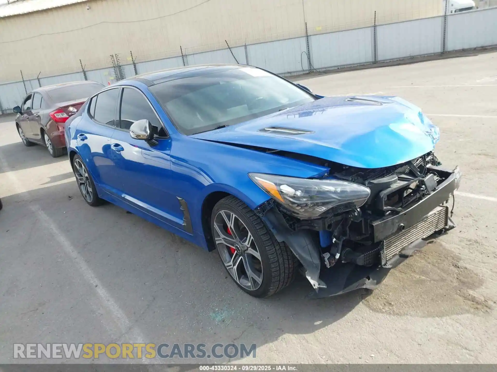 1 Photograph of a damaged car KNAE55LC2M6089757 KIA STINGER 2021
