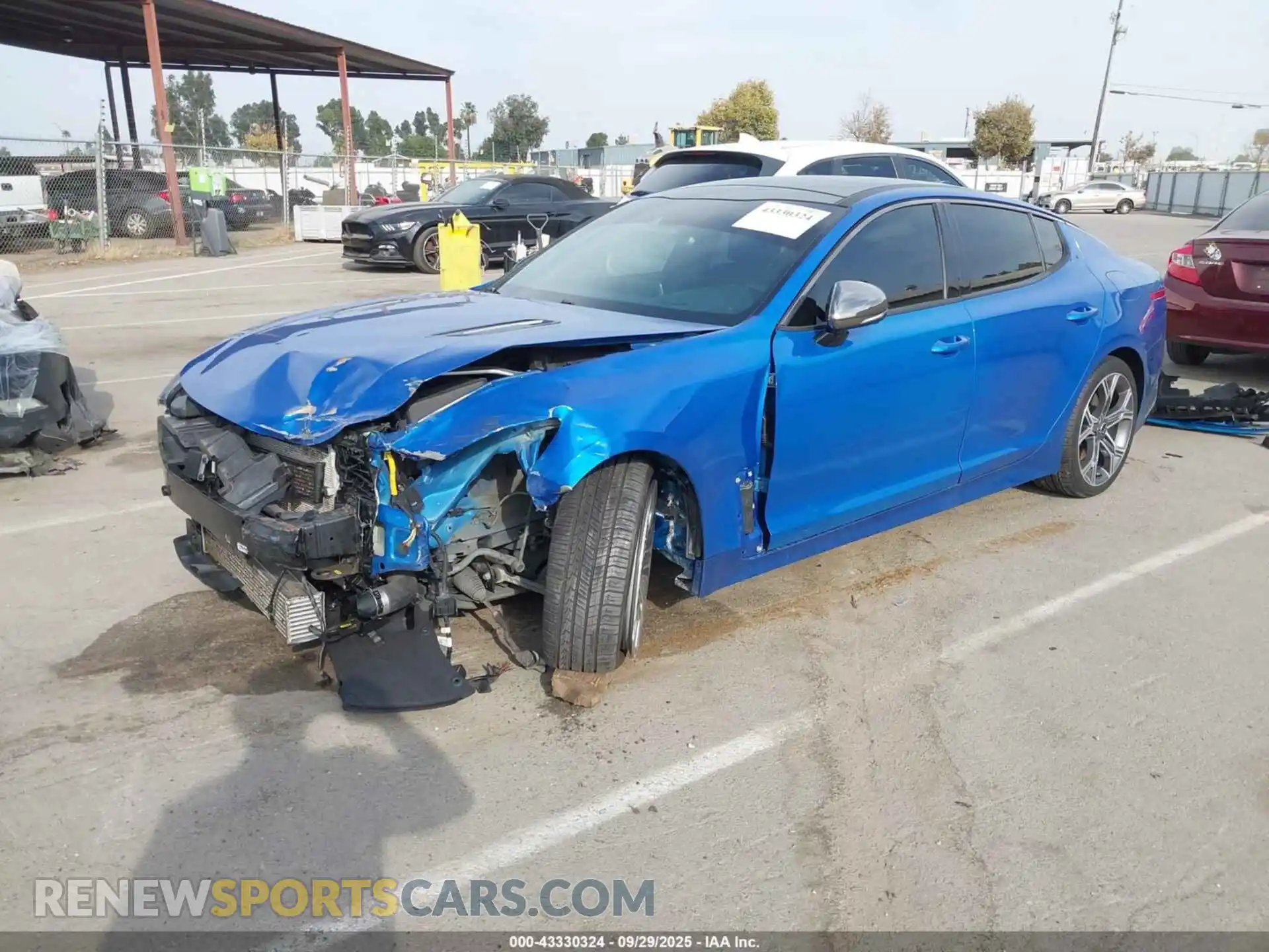 2 Photograph of a damaged car KNAE55LC2M6089757 KIA STINGER 2021
