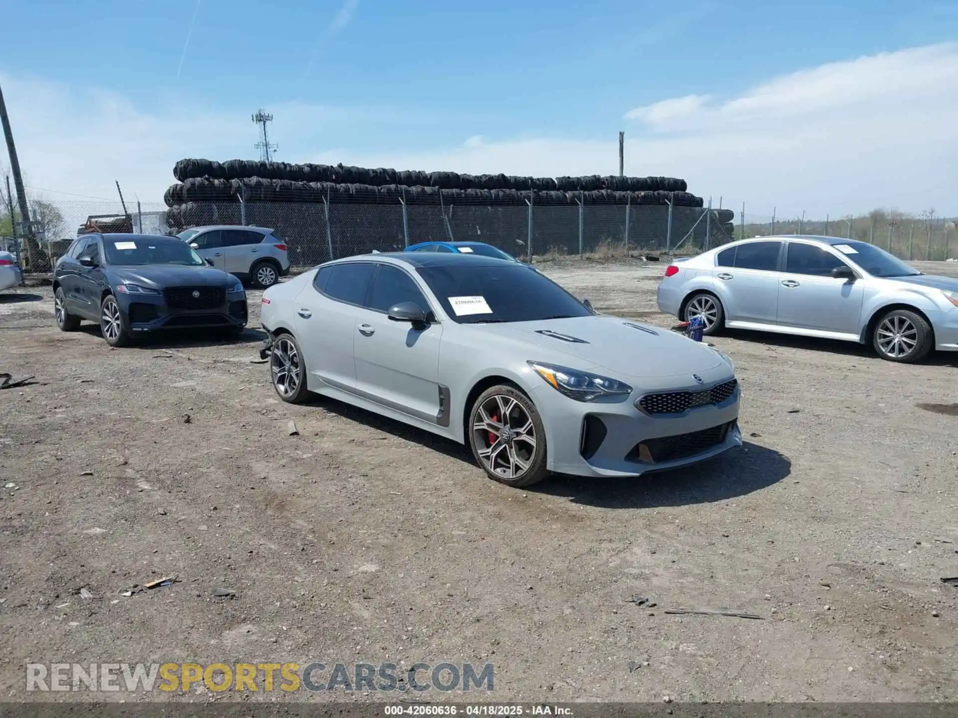 1 Photograph of a damaged car KNAE55LC5M6097786 KIA STINGER 2021