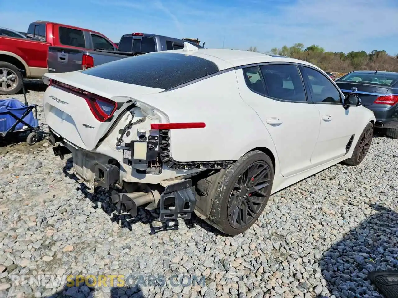 3 Photograph of a damaged car KNAE55LC6M6089213 KIA STINGER 2021