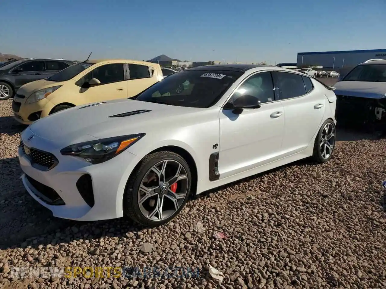 1 Photograph of a damaged car KNAE55LCXM6089814 KIA STINGER 2021