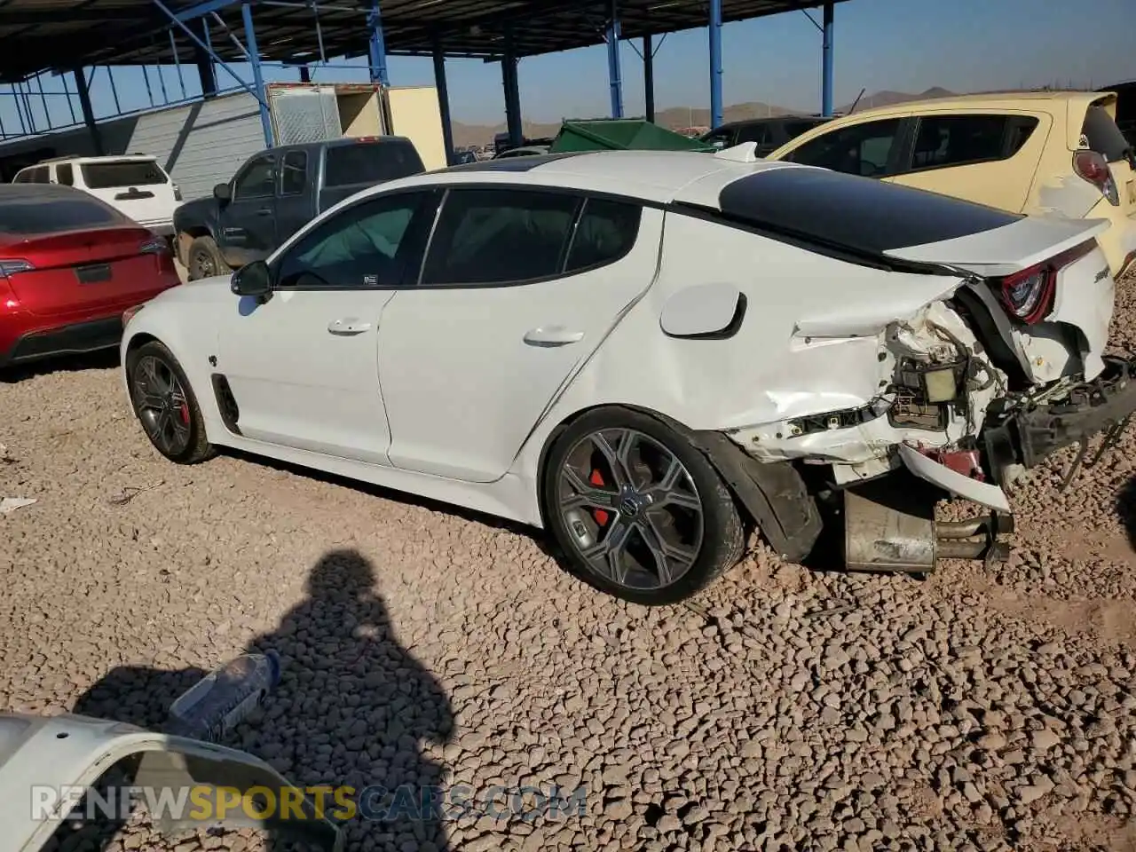 2 Photograph of a damaged car KNAE55LCXM6089814 KIA STINGER 2021