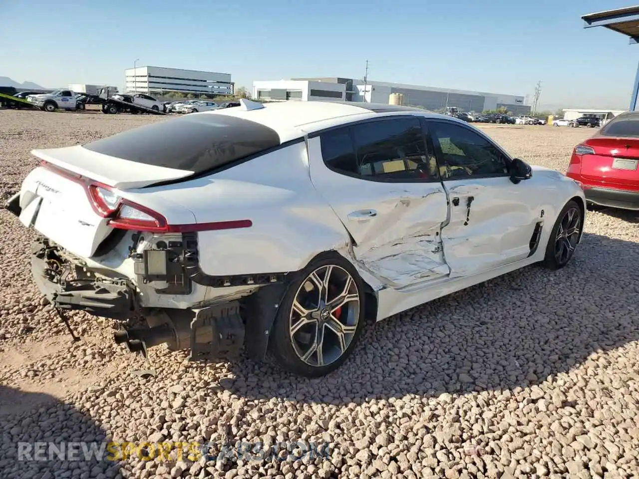 3 Photograph of a damaged car KNAE55LCXM6089814 KIA STINGER 2021
