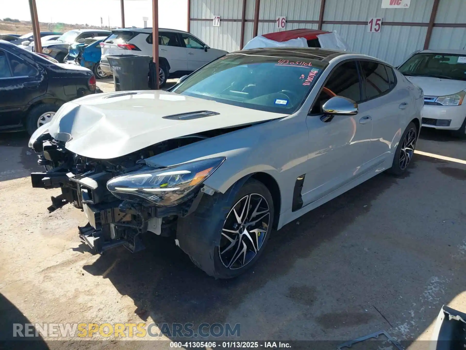 2 Photograph of a damaged car KNAE35LD2N6101177 KIA STINGER 2022