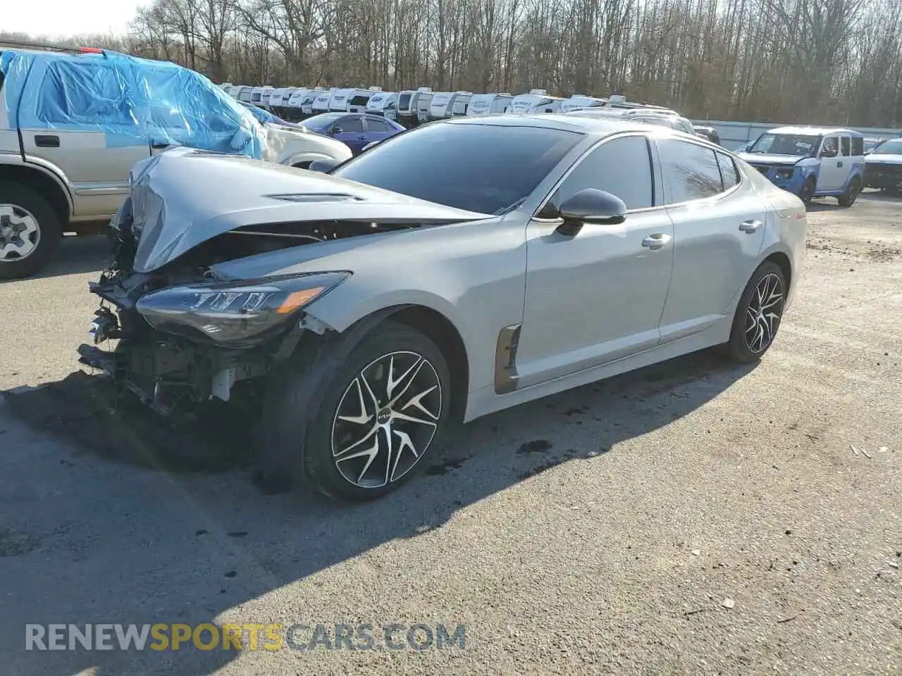 1 Photograph of a damaged car KNAE35LD4N6119082 KIA STINGER 2022