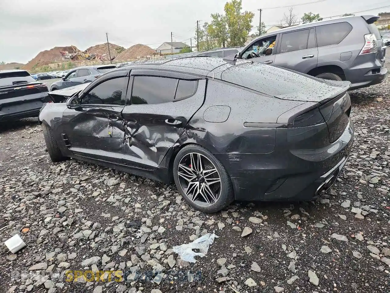 2 Photograph of a damaged car KNAE45LC1N6104205 KIA STINGER 2022