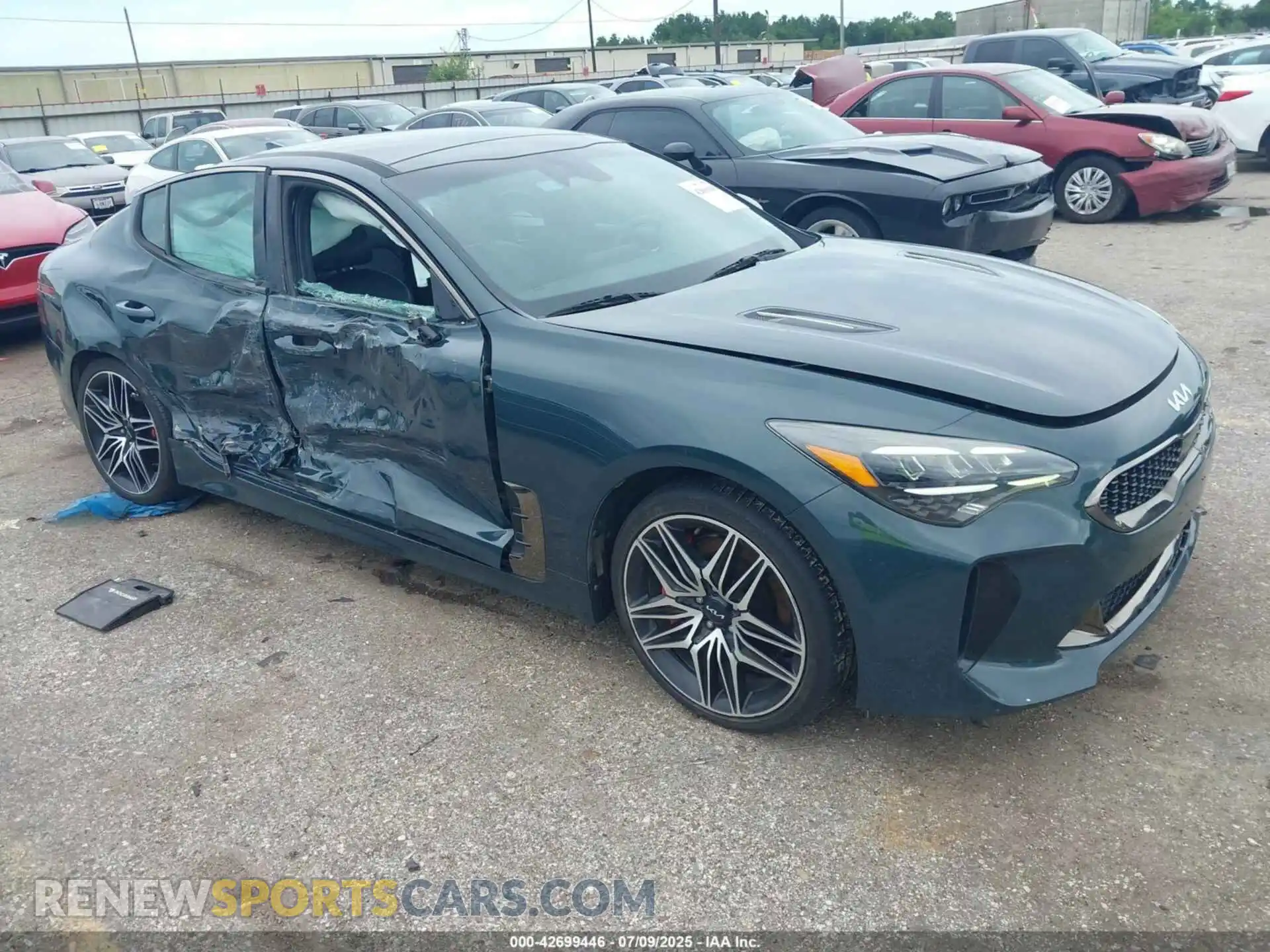 1 Photograph of a damaged car KNAE45LC9N6111452 KIA STINGER 2022
