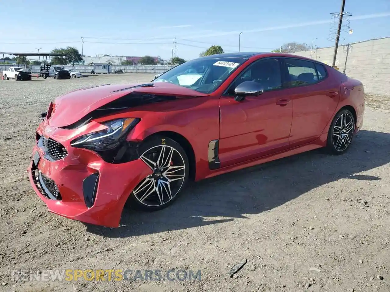 1 Photograph of a damaged car KNAE55LC7N6101855 KIA STINGER 2022