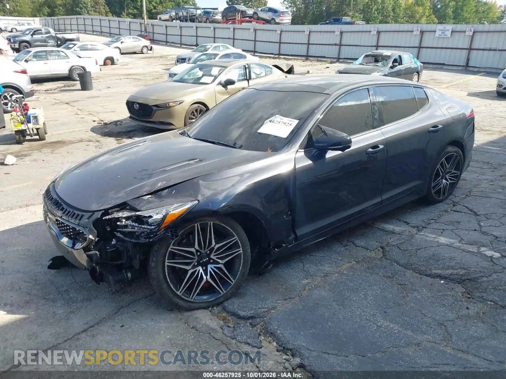 2 fotografías del automóvil dañado KNAE55LC7N6107512 KIA STINGER 2022