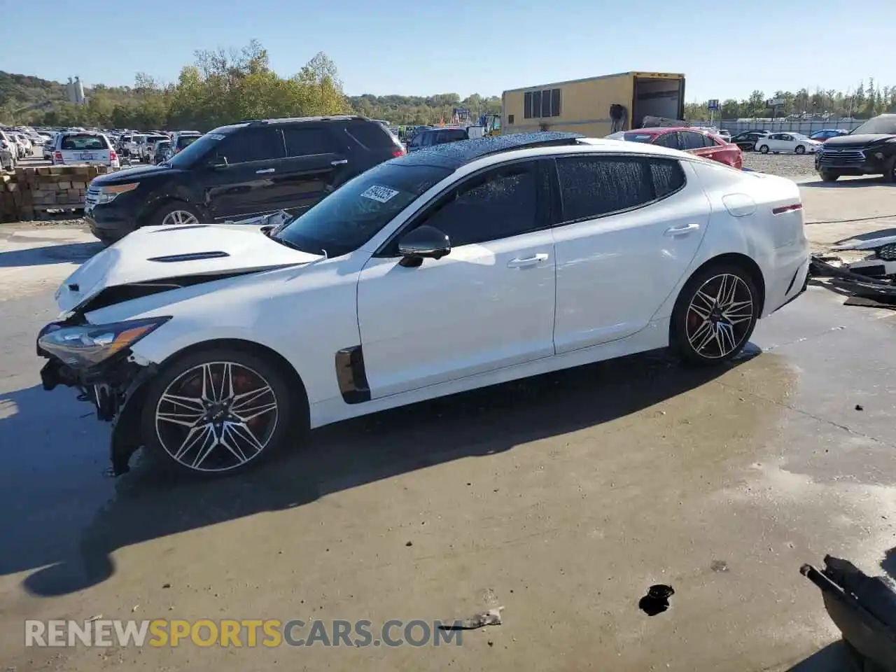 1 Photograph of a damaged car KNAE55LC9N6109357 KIA STINGER 2022