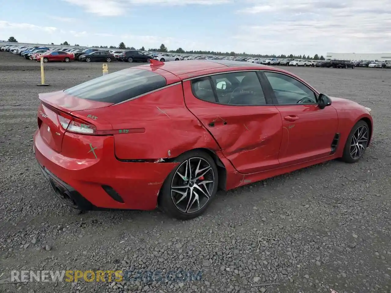 3 Photograph of a damaged car KNAE35LD0P6127053 KIA STINGER 2023
