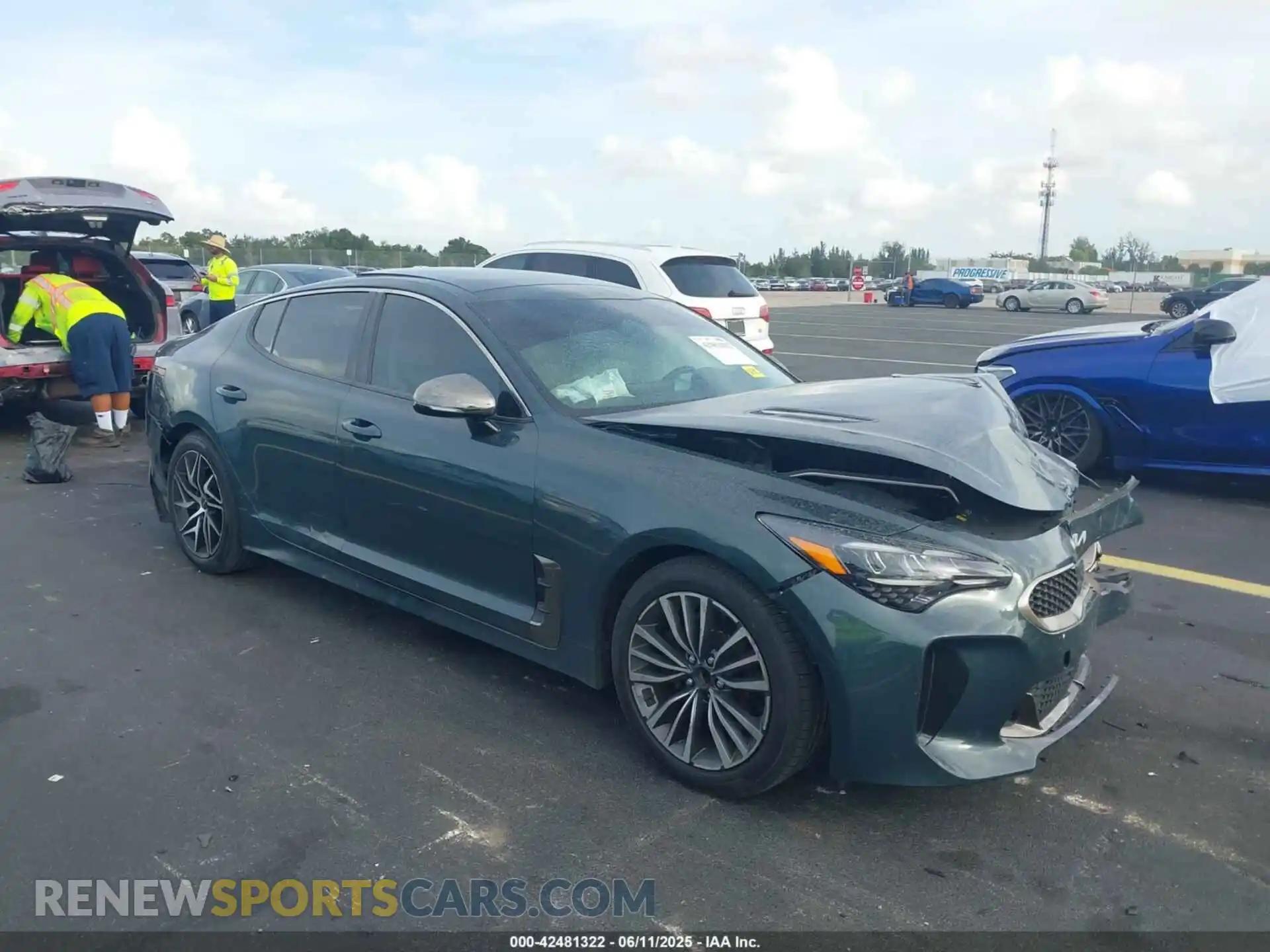 1 Photograph of a damaged car KNAE35LD1P6127708 KIA STINGER 2023